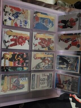 NHL Hockey Card Collection - Red, White, Blue, Black